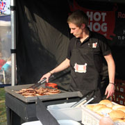Hot Hog Roast Catering at party